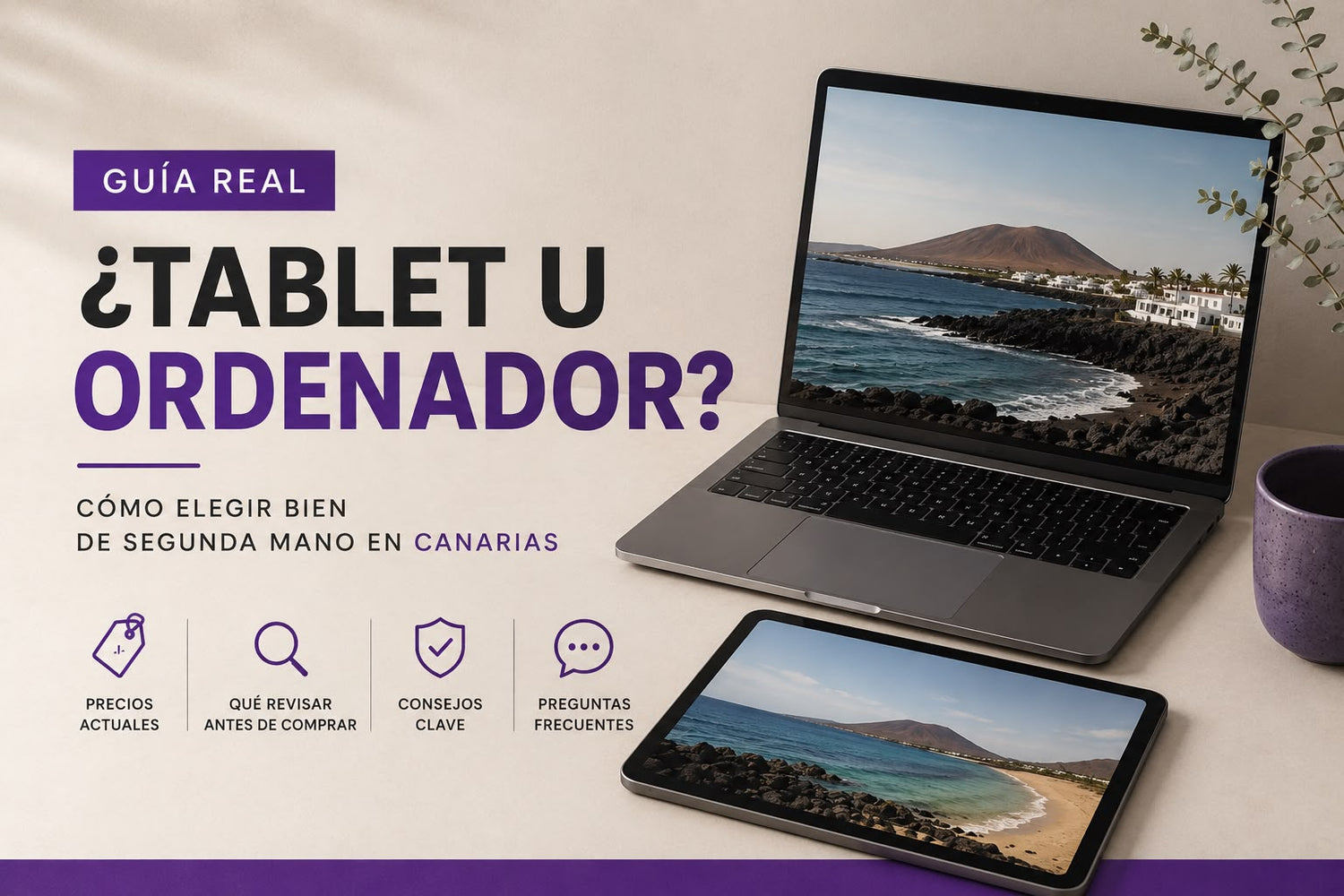 ¿Ordenador o tablet de segunda mano? Guía real para no equivocarte en Canarias