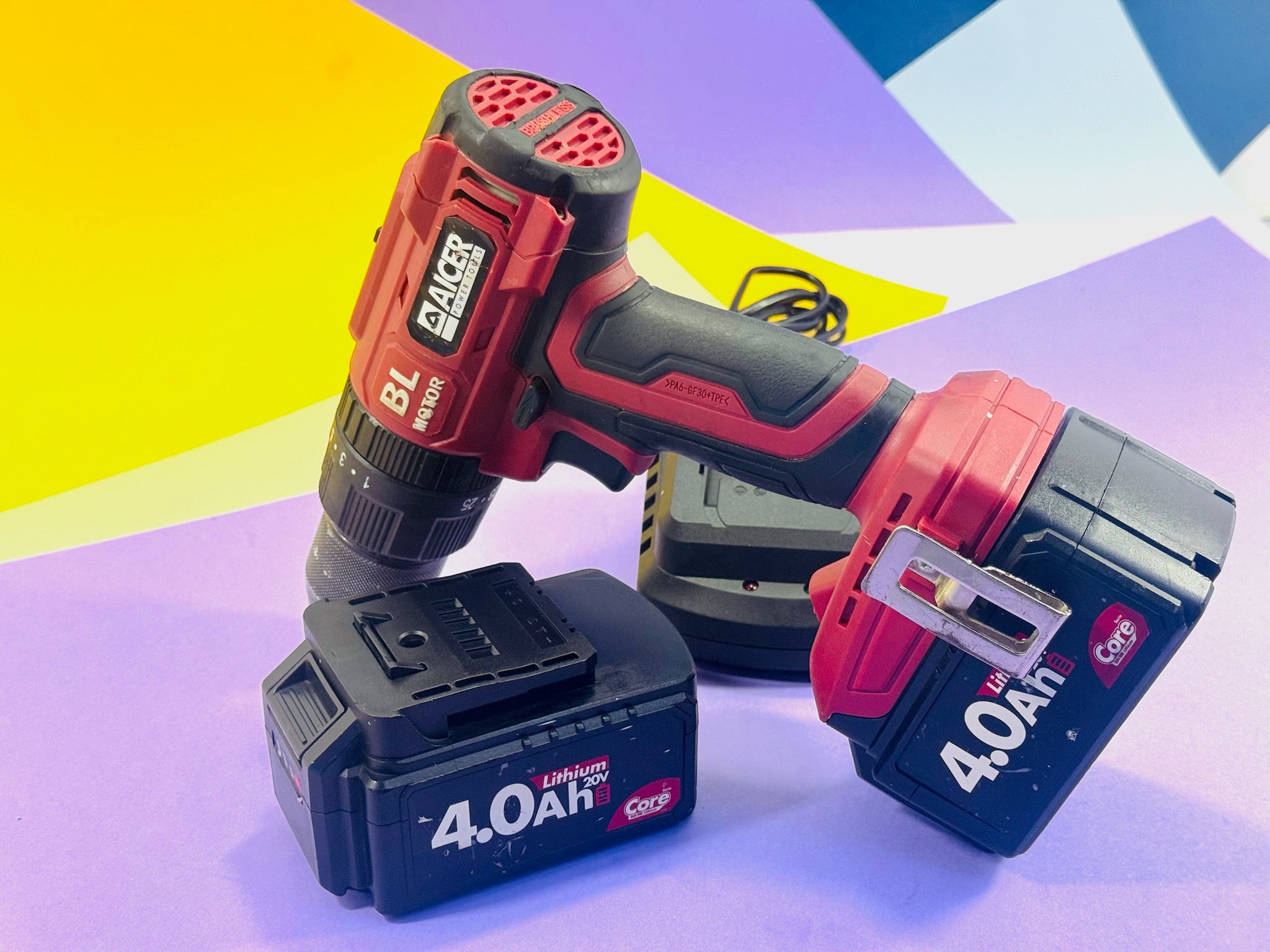 Taladro de Impacto AICER Core 20V con 2 Baterías