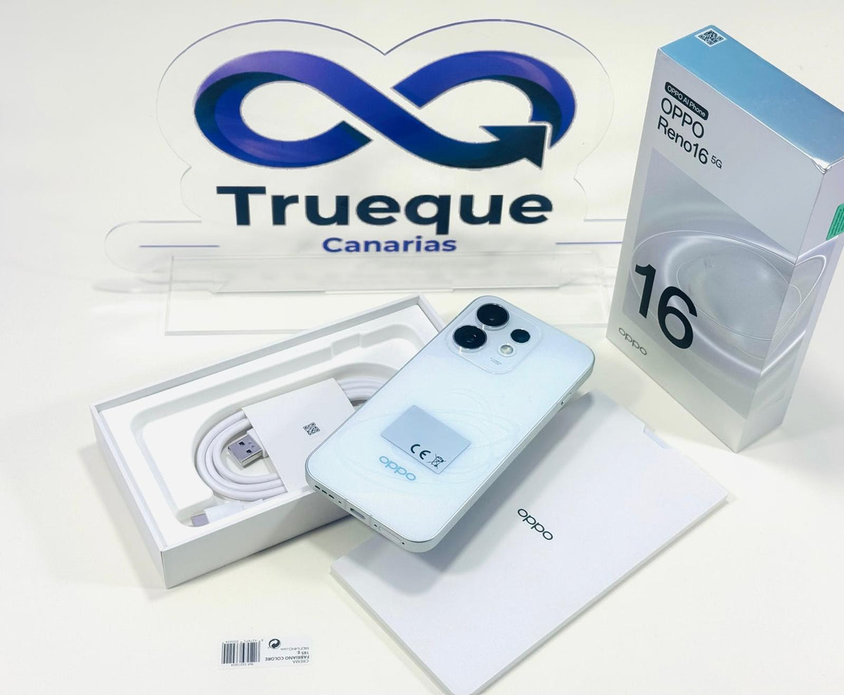OPPO Reno16 5G – 512 GB · 8 GB RAM · Blanco
